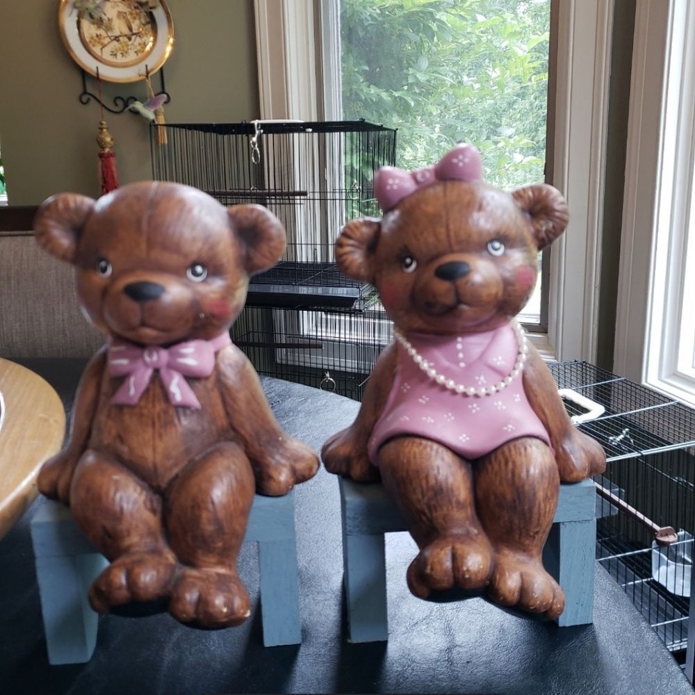 Vintage Bears w/Benches